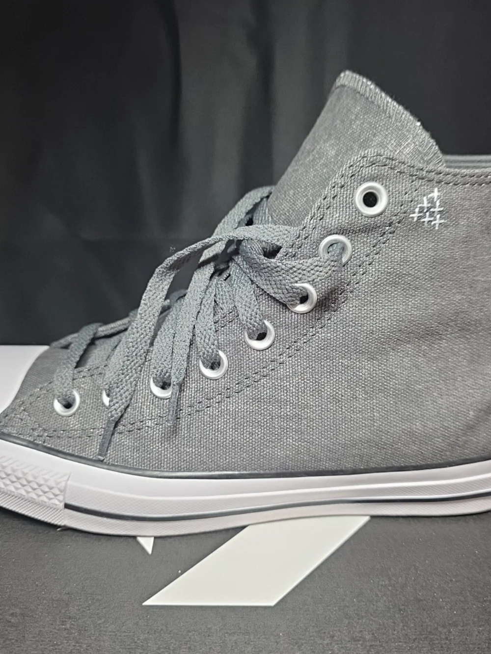 Men's Size 7 - Converse Chuck Taylor All Star High Boro Stitch - Dark Matter